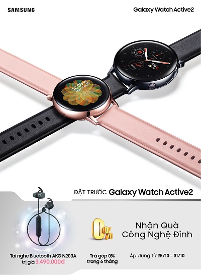Đặt trước Samsung Galaxy Watch Active 2 Đặt trước Samsung Galaxy Watch Active 2