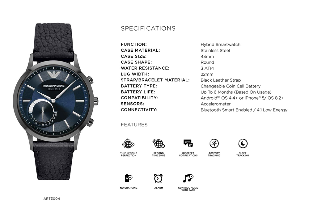 armani smartwatch