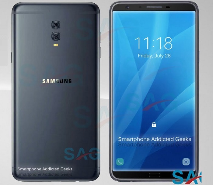 Galaxy A7 (2018) viền màn hình siêu mảnh, camera kép 16MP, chống nước, pin khủng