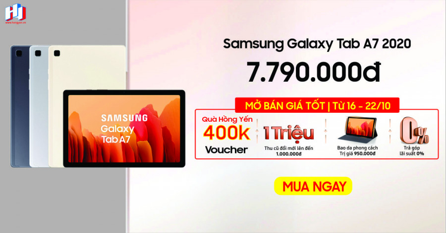 Chương trình thu cũ đổi mới Samsung Galaxy Tab A7