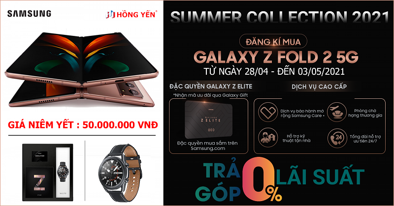 PRE-ORDER Samsung Galaxy Z Flod 2 5G Limited Collection Summer 2021