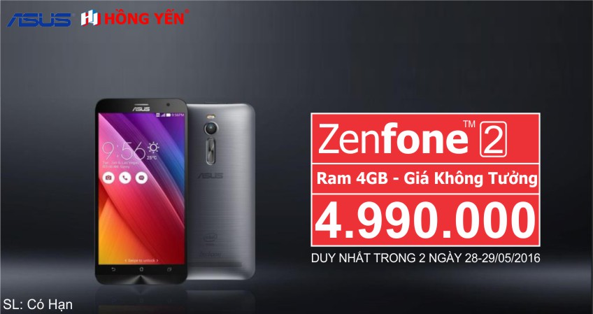 TƯNG BỪNG CUỐI TUẦN, GIÁ CẢ CỰC SHOCK CÙNG ASUS ZENFONE 2 VÀ HTC BUTTERFLY 2