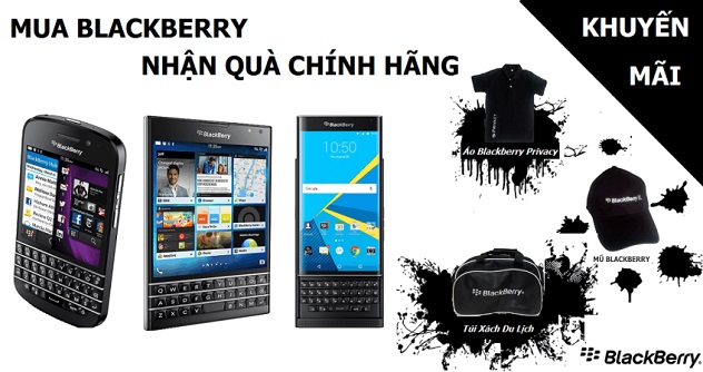 Mua Blackberry nhận quà chính hãng