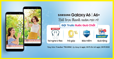 Bộ đôi điện thoại Samsung Galaxy A6 2018 và Samsung Galaxy A6 Plus 2018