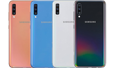 Samsung Galaxy A70 với camera 32MP, mà hình Infinyti-U ấn tượng.