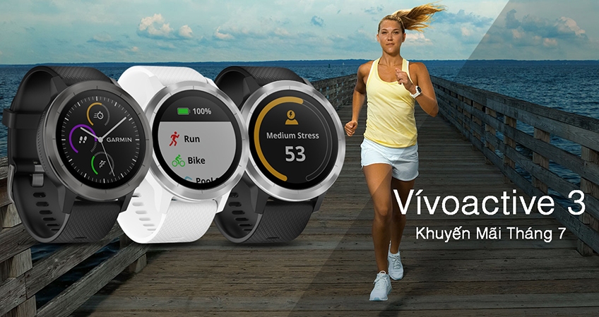 Garmin vivoactive 3 khuyến mãi tháng 7