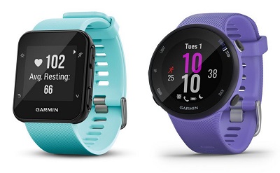 So sánh về thiết kế chung của Garmin Forerunner 35 và Garmin Forerunner 45