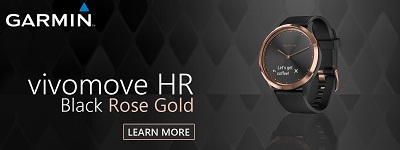 Đồng hồ thông minh Garmin Vivomove HR Sport (Black-Rose Gold)