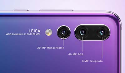 Ba camera sau của phiên bản P20 Pro.