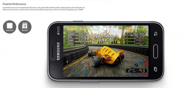 Cấu hình Samsung Galaxy J1 Mini