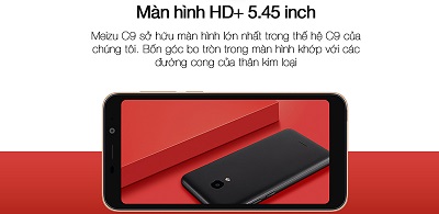 Màn hình với độ hiển thị ổn trên Meizu C9