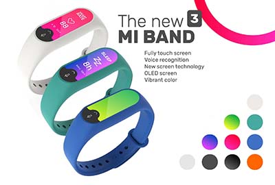 Hình ảnh minh hoạ của Xiaomi Mi Band 3.