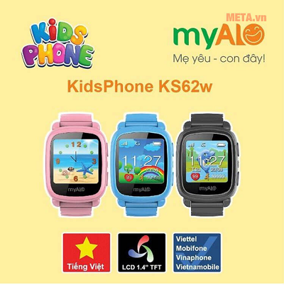 Đồng hồ trẻ em thông minh myAlo Kidsphone KS62W 