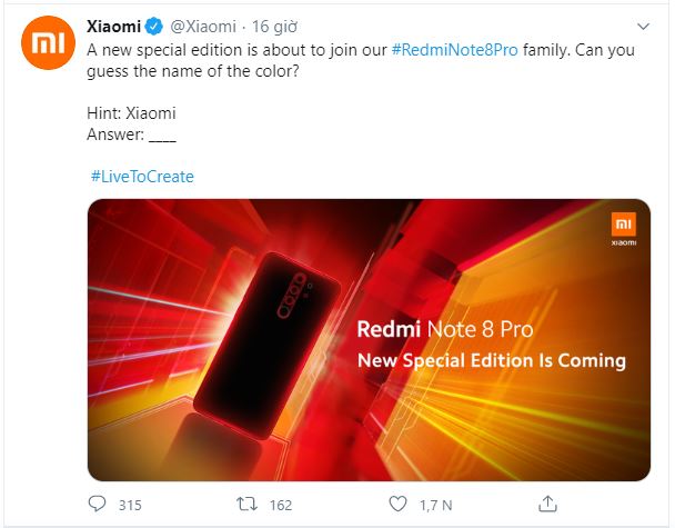 Xiaomi Redmi Note 8 Pro phiên bản đặc biệt