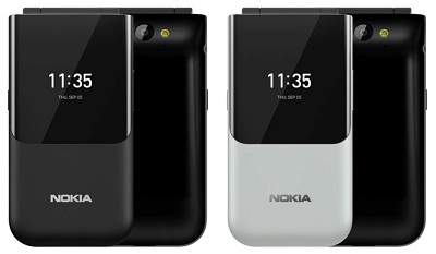 Với 2 màu sắc : Đen, Trắng trên điện thoại Nokia 2720 Flip