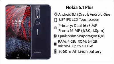 Điện thoại Nokia 6.1 Plus