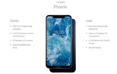 Điện thoại Nokia 8.1 - Với hiệu năng mượt mà, mạnh mẽ