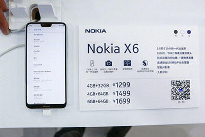 Bảng giá của Nokia X6