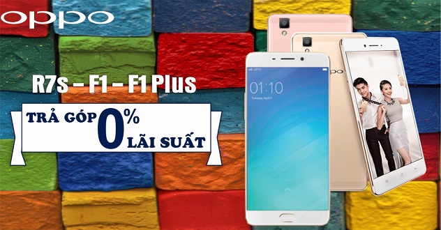 Chương trình mua điện thoại trả góp lãi suất 0% tháng 5 dành cho sản phẩm điện thoại OPPO