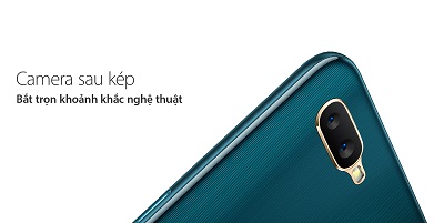 Cụm camera kép sau cùng nhiều tính năng hỗ trợ trên Oppo A7