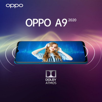 Hỗ trợ âm thanh vòm sống động trên Oppo A9 2020