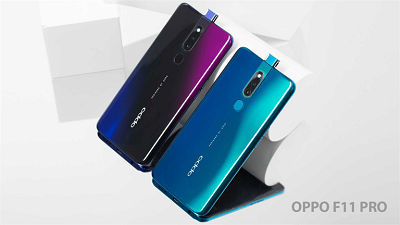 Với 2 màu khác biệt là đen thiên thạch và xanh thiên hà trên điện thoại Oppo F11 Pro