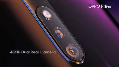 Cụm camera kép với độ phân giải cao trên Oppo F11 Pro