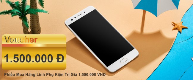 Mua oppo F3 nhận ngay voucher 1.500.000 VNĐ