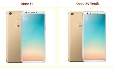 Thiết kế của Oppo F5 Youth khá tương tự Oppo F5.