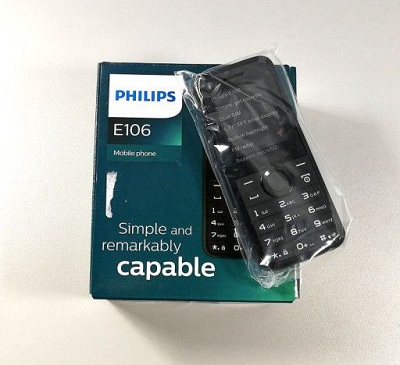 Phần hộp của Philips E106