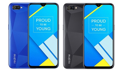 Với 2 màu sắc : Đen và Xanh trên điện thoại Realme C2