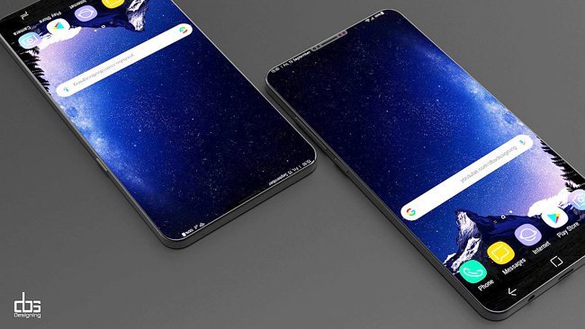 Thiết kế màn hình của Galaxy s9