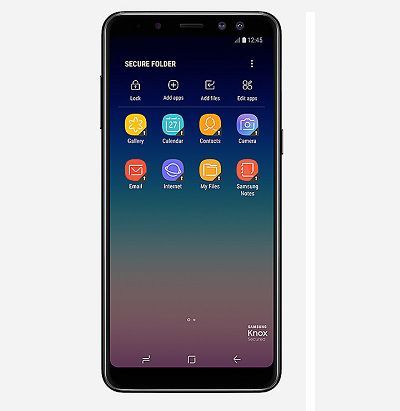 Với các ứng dụng bảo mật được tích hợp trên Samsung Galaxy A8 2018