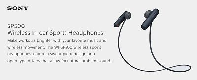 Tai nghe Sony WI-SP500 Earbud với chất âm mang độ chi tiết cao