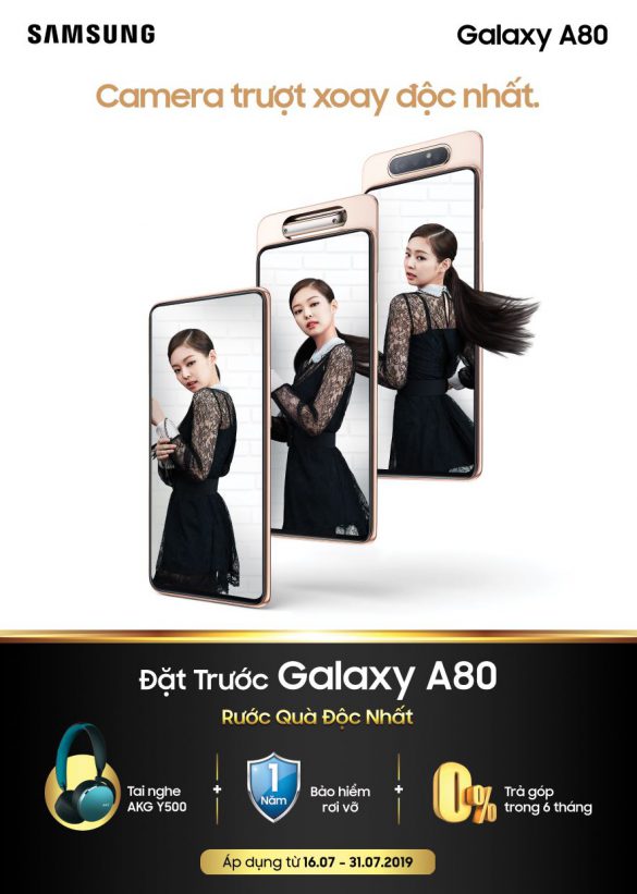 Đặt trước điện thoại Samsung Galaxy A80