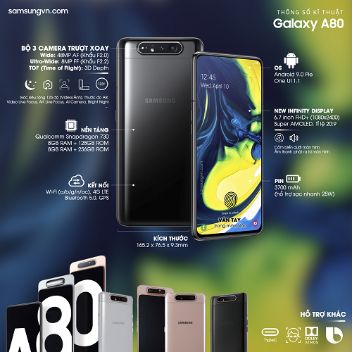 Điện thoại Samsung Galaxy A80