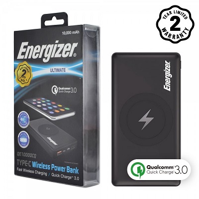Sạc không dây cao cấp Energizer 10000mAh Sạc không dây cao cấp Energizer 10000mAh