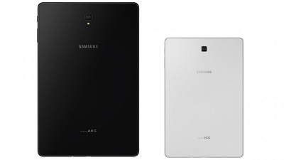 Máy tính bảng Samsung Galaxy Tab S4 với 2 màu sắc : đen và trắng