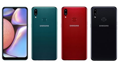 Với 3 màu sắc : Đỏ, Đen và Xanh ngọc trên Samsung Galaxy A10s