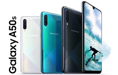 Với 3 màu sắc : Đen, Trắng và Xanh trên Samsung Galaxy A50s