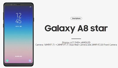 Điện thoại Samsung Galaxy A8 Star