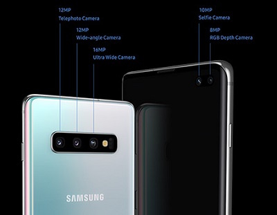 Cụm camera với độ phân giải cực khủng trên Samsung Galaxy S10 Plus