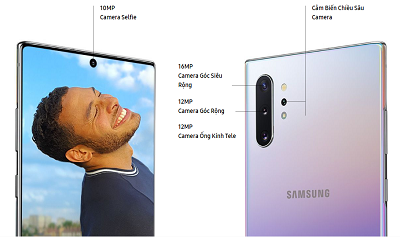 Bộ đôi camera trên điện thoại Samsung Galaxy Note 10+