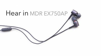 Tai nghe Sony MDR-EX750AP.