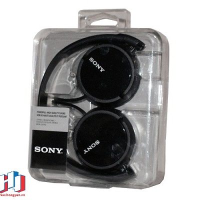 Phần hộp không quá sắc sảo của Sony MDR-ZX110AP.