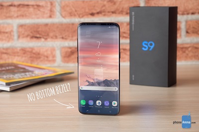 Galaxy S9 không có viền đáy