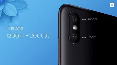 Camera kép với độ phân giải 12Mpx và 20 Mpx trên Xiaomi Mi 6X.