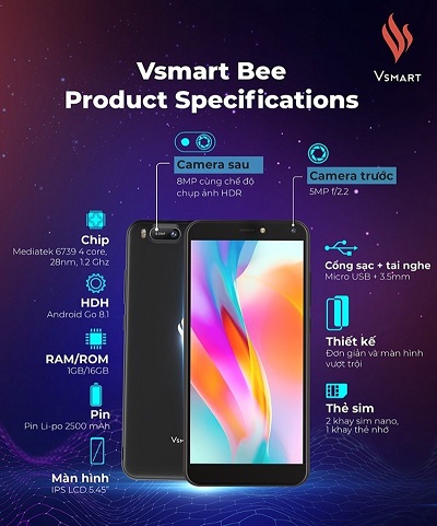 Hiệu năng đủ dùng trên Vsmart Bee Hiệu năng đủ dùng trên Vsmart Bee