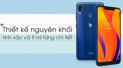 Thiết kế nguyên khối của Vsmart Joy 1+ Thiết kế nguyên khối của Vsmart Joy 1+