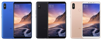 Với 3 màu : Xanh, Đen, Vàng dành cho điện thoại Xiaomi Mi Max 3